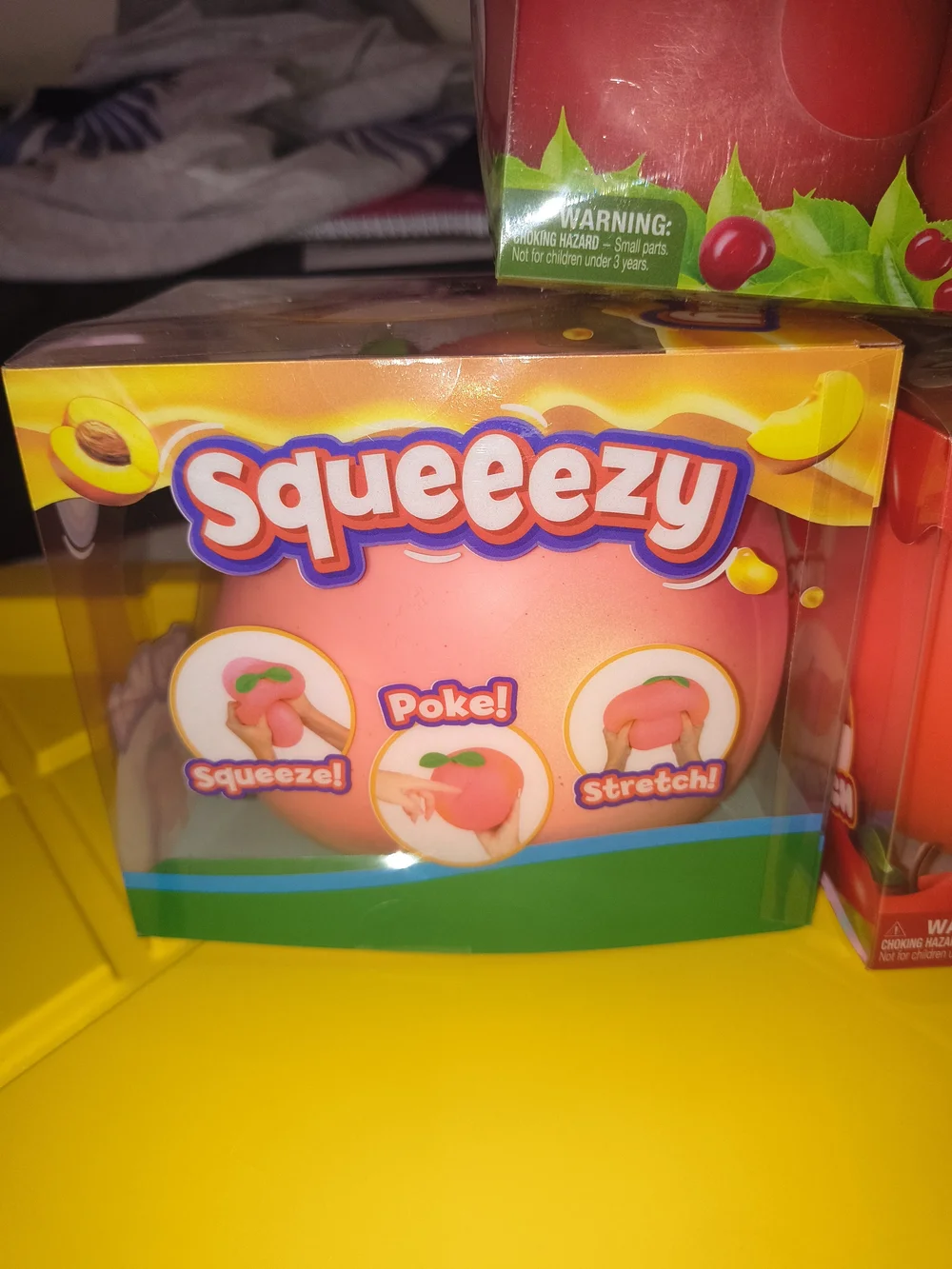 Squeeeze Apple, Cherries & Peach Suishy Kids Toy Set